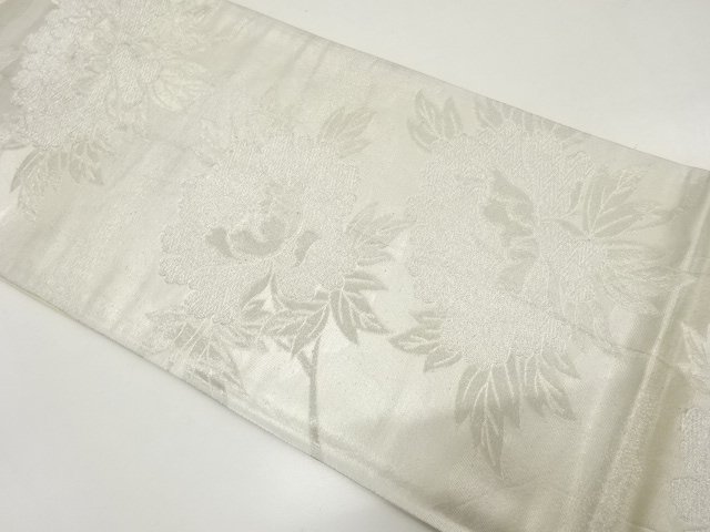 アンティーク　牡丹模様織り出し袋帯（材料）